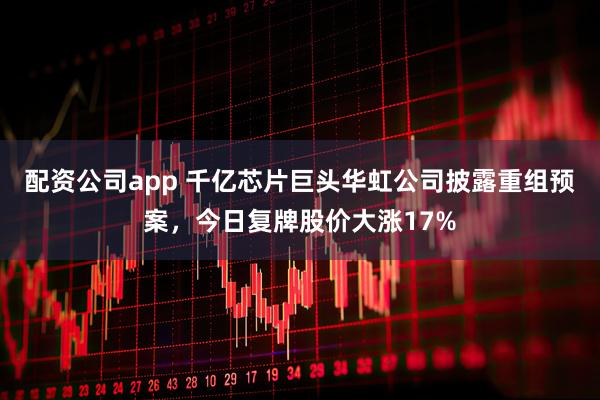配资公司app 千亿芯片巨头华虹公司披露重组预案，今日复牌股价大涨17%